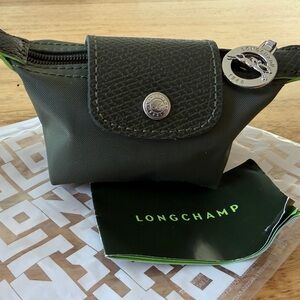 Longchamp Le Pliage Olive Green Coin Purse